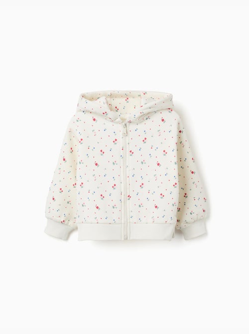 Chaqueta perchada con capucha y estampado floral - Kiabi Chaqueta perchada con capucha y estampado floral - Kiabi