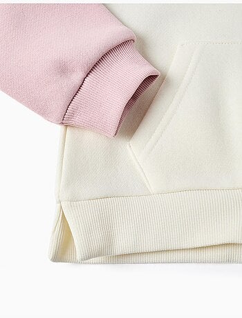 Chaqueta perchada con capucha y estampados de corazones
