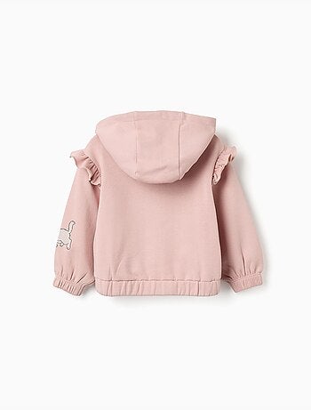 Chaqueta perchada con capucha y estampados de Los Aristogatos