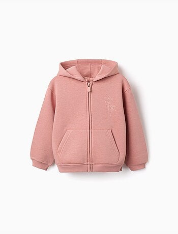 Chaqueta perchado con capucha con estampados florales