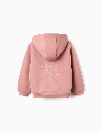 Chaqueta perchado con capucha con estampados florales