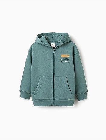 Chaqueta perchado con capucha y estampado Be Spontaneous
