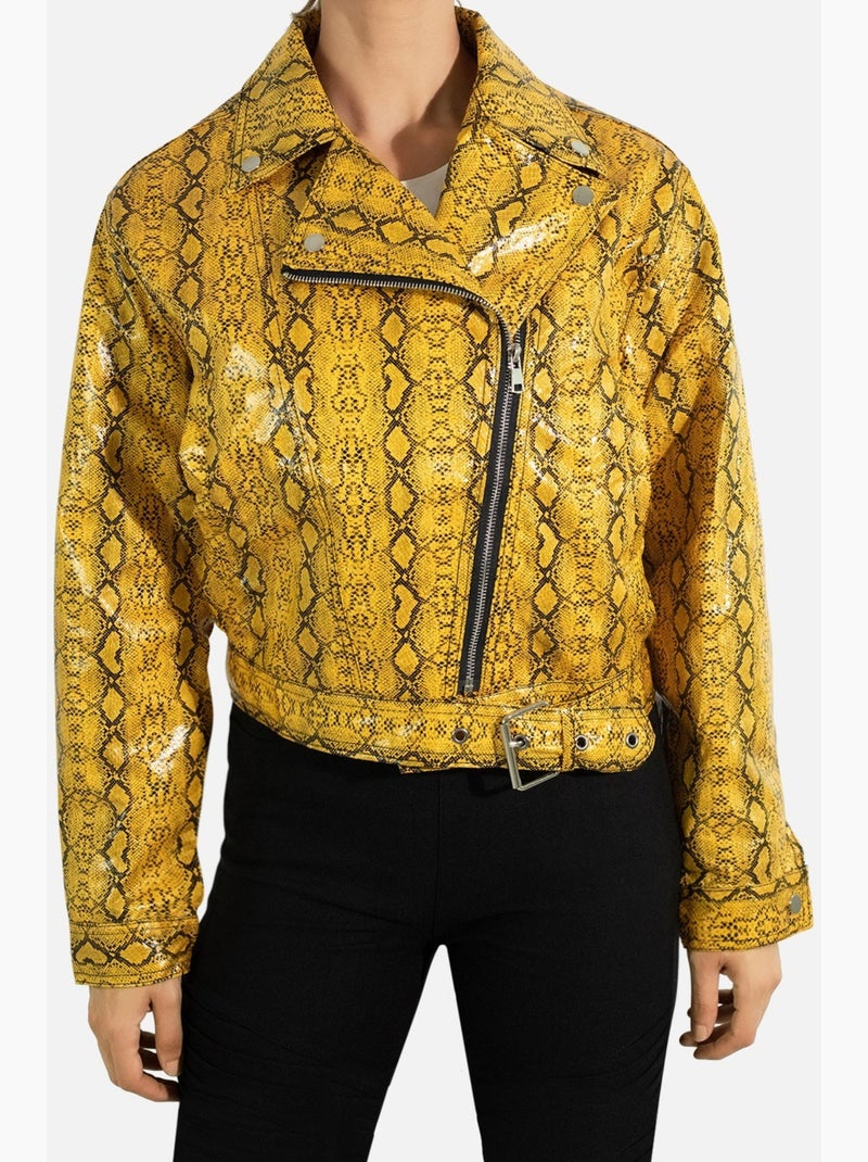 Chaqueta perfecta Kebello Amarillo - Kiabi