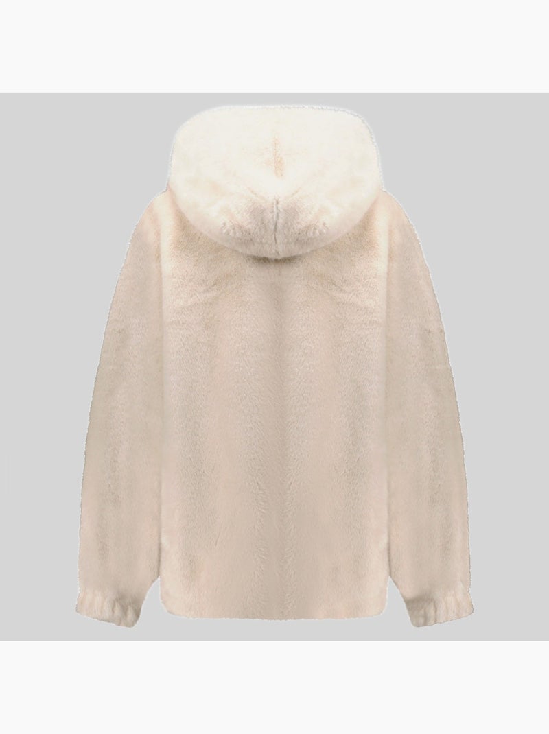 Chaqueta polar con capucha dadani – geographical norway Blanco roto - Kiabi