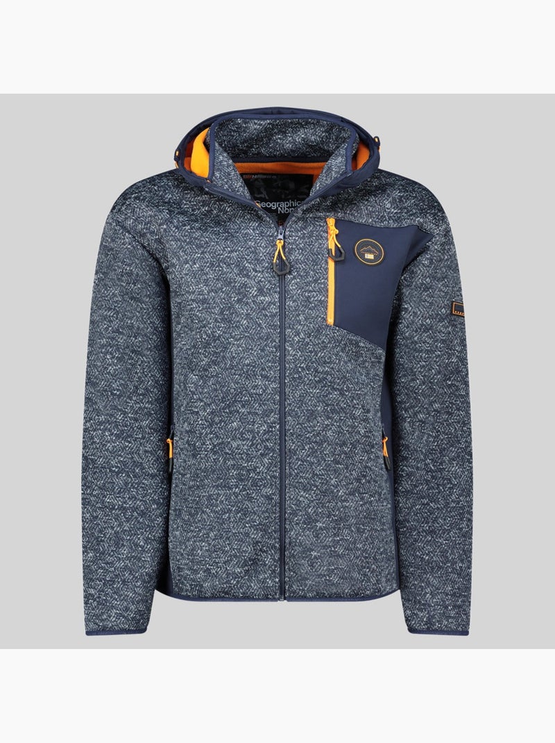Chaqueta polar con capucha tank – geographical norway Azul marino - Kiabi