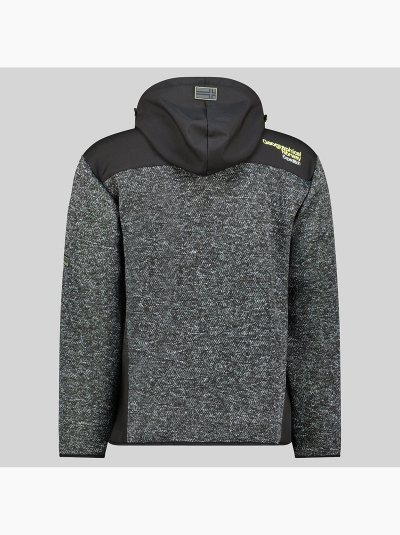 Chaqueta polar con capucha tank – geographical norway Negro - Kiabi