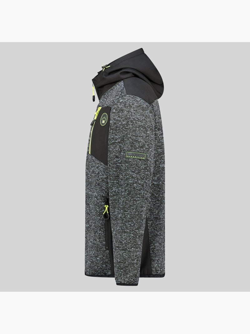 Chaqueta polar con capucha tank – geographical norway Negro - Kiabi