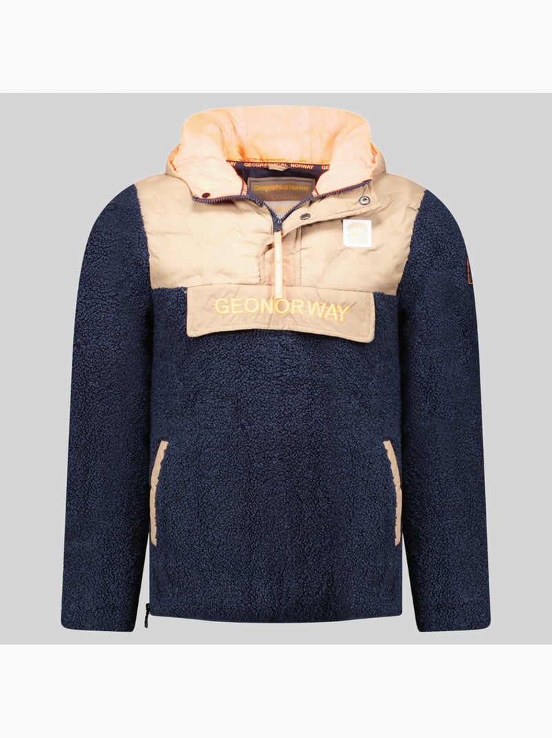 Chaqueta polar con capucha teclass hz – geographical norway Azul marino - Kiabi