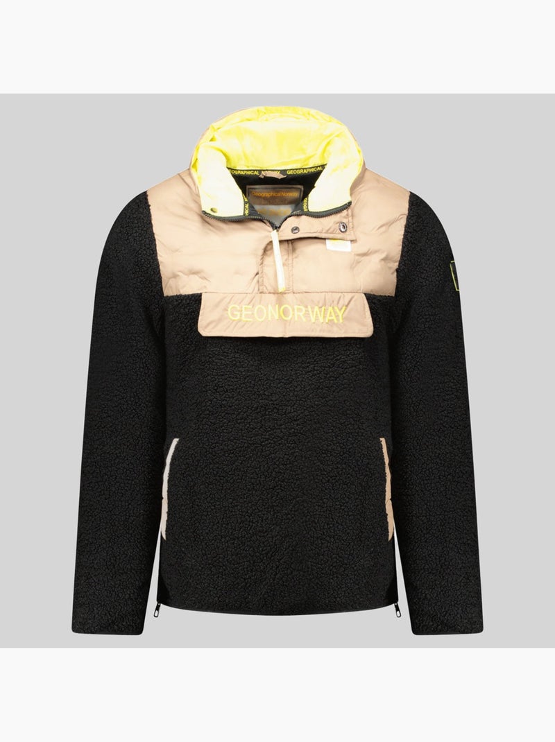 Chaqueta polar con capucha teclass hz – geographical norway Negro - Kiabi