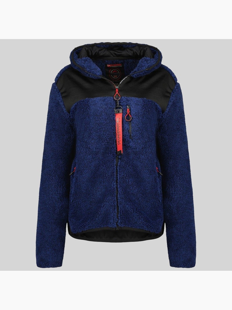 Chaqueta polar con capucha telodia – geographical norway Azul marino - Kiabi