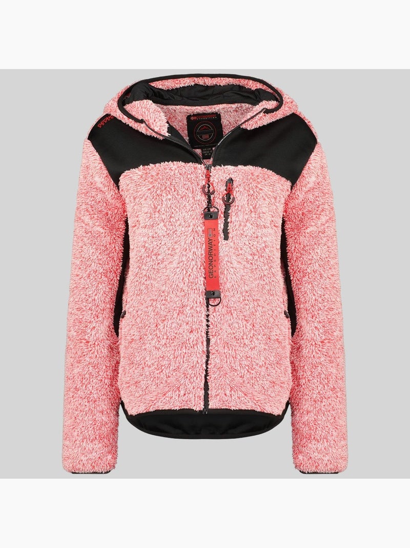 Chaqueta polar con capucha telodia – geographical norway Rojo - Kiabi