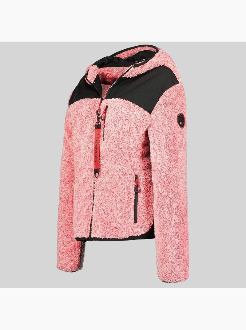 Chaqueta polar con capucha telodia – geographical norway Rojo - Kiabi
