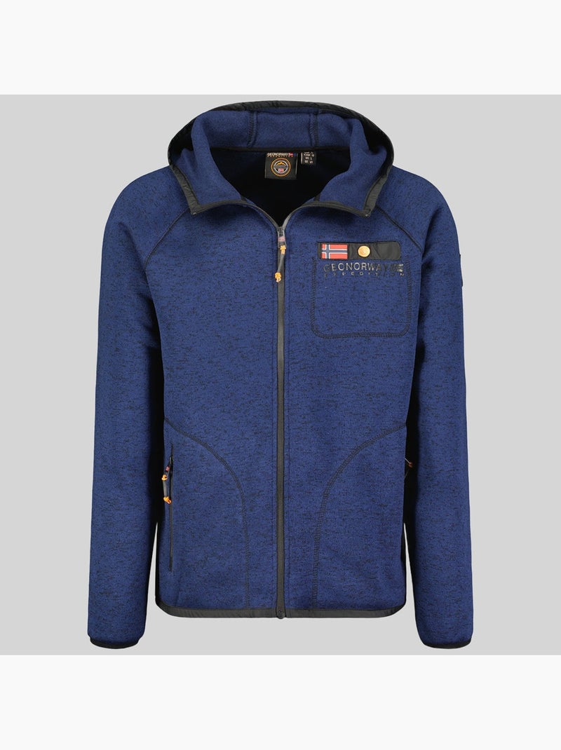 Chaqueta polar con capucha tiparni – geographical norway Azul marino - Kiabi