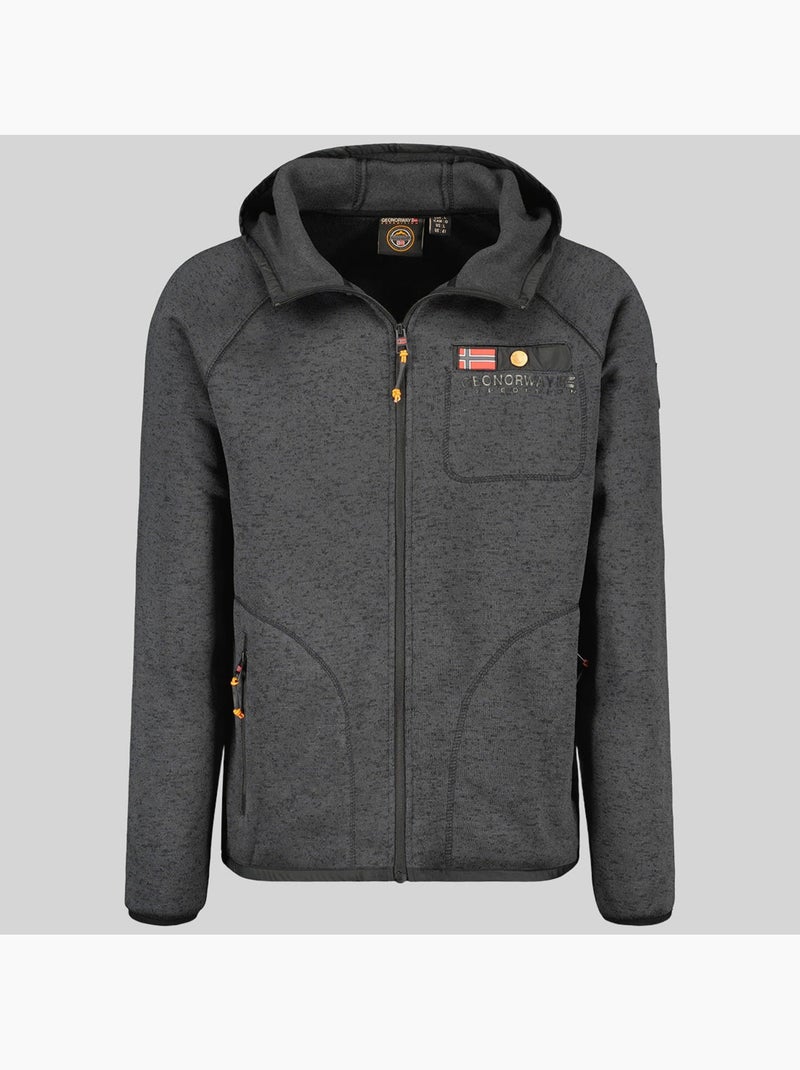 Chaqueta polar con capucha tiparni – geographical norway Gris oscuro - Kiabi