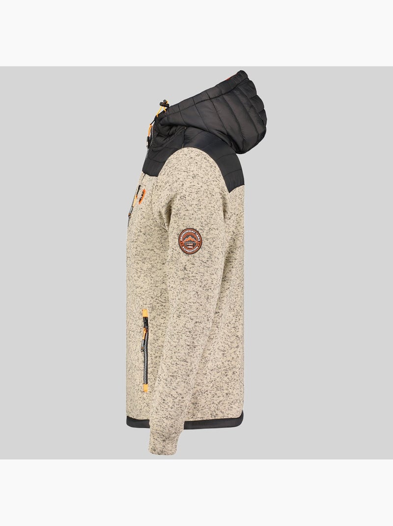 Chaqueta polar con capucha toledo – geographical norway Gris claro - Kiabi