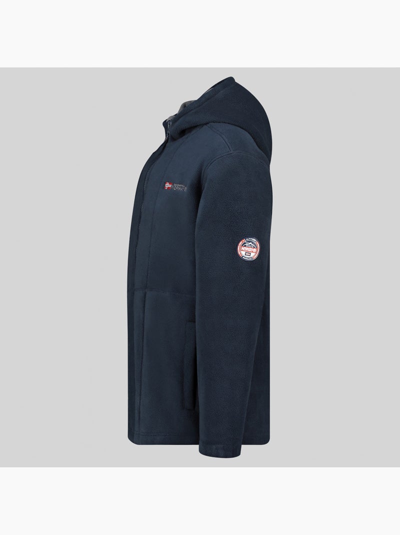 Chaqueta polar con capucha torleon hood – geographical norway Azul marino - Kiabi