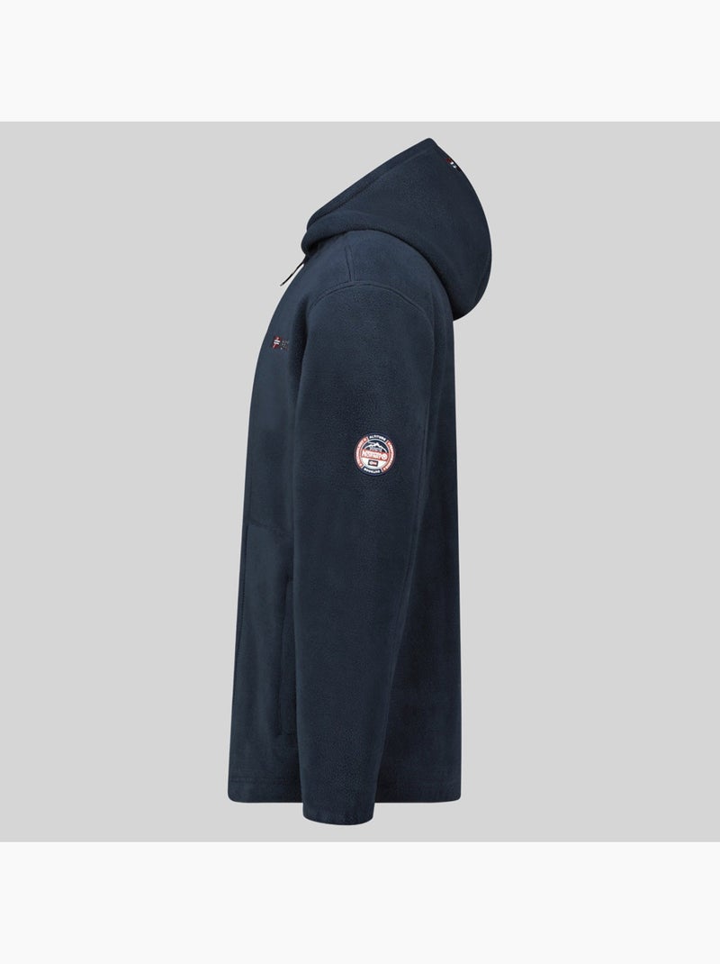 Chaqueta polar con capucha torleon hood – geographical norway Azul marino - Kiabi