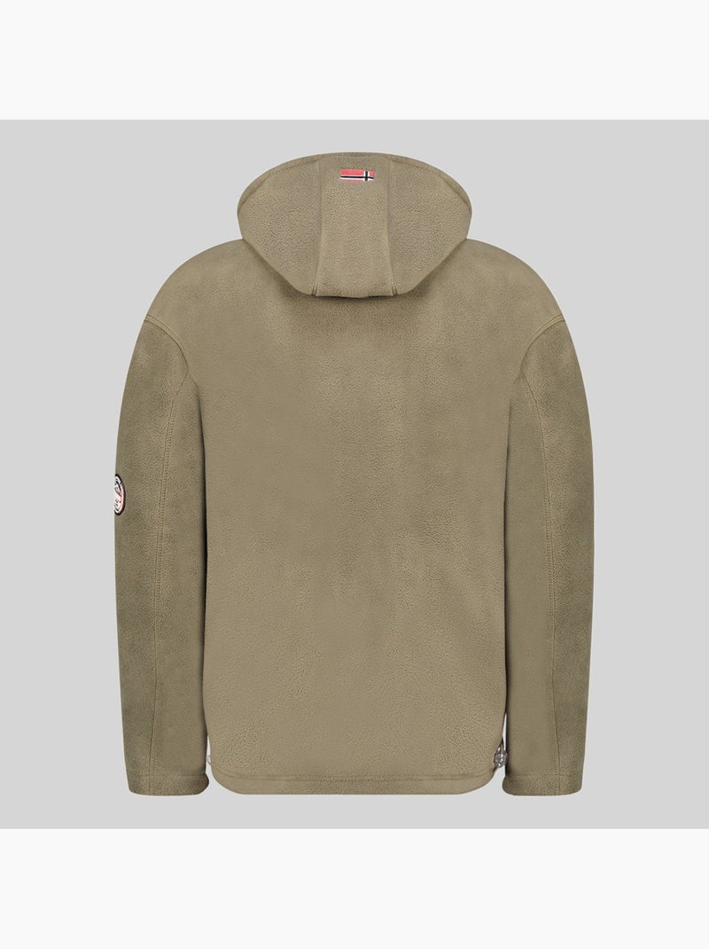 Chaqueta polar con capucha torleon hood – geographical norway Caqui - Kiabi