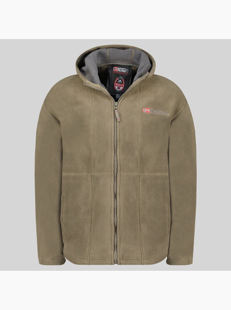 Chaqueta polar con capucha torleon hood – geographical norway Caqui - Kiabi