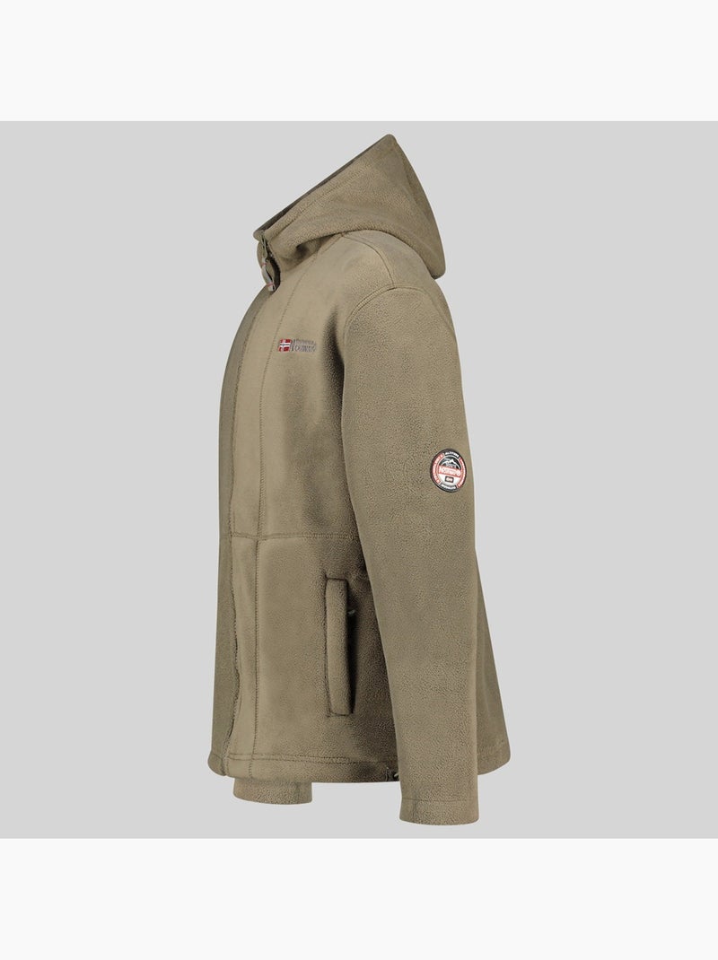 Chaqueta polar con capucha torleon hood – geographical norway Caqui - Kiabi