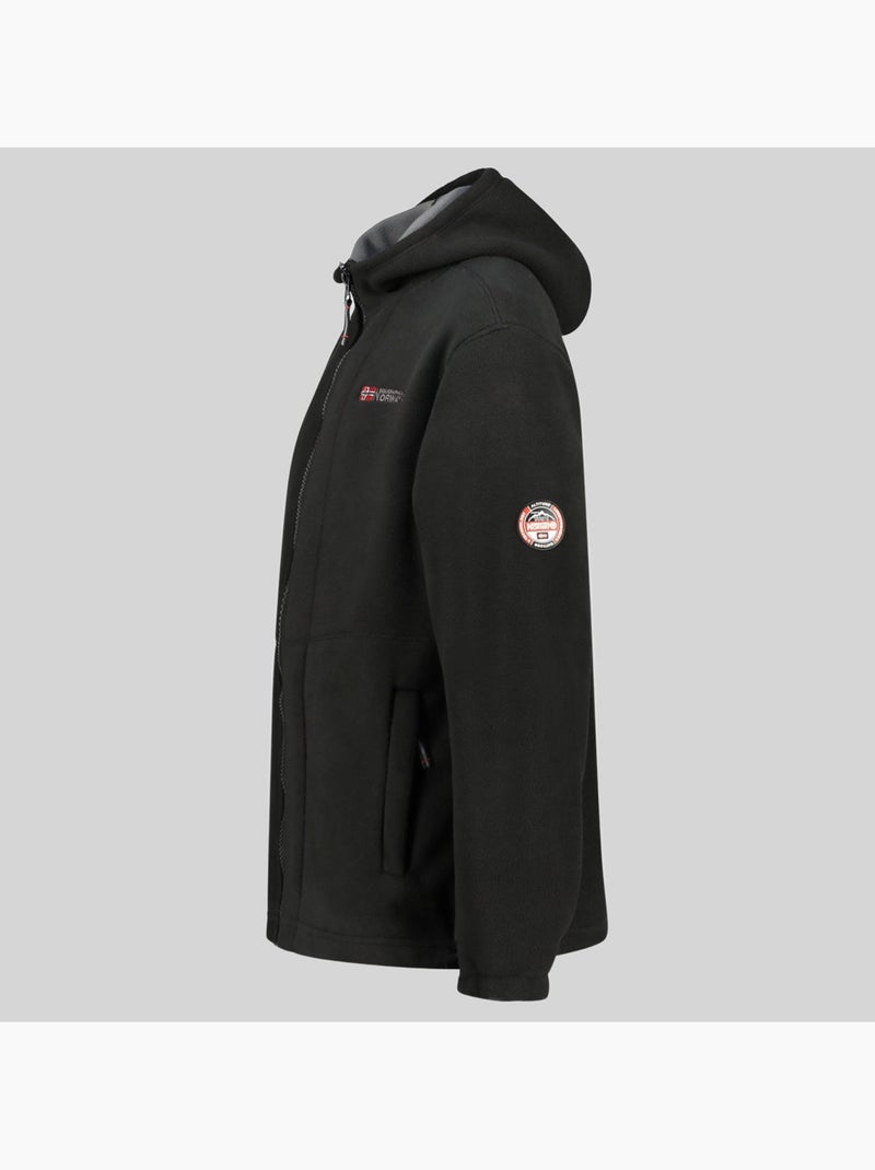 Chaqueta polar con capucha torleon hood – geographical norway Negro - Kiabi