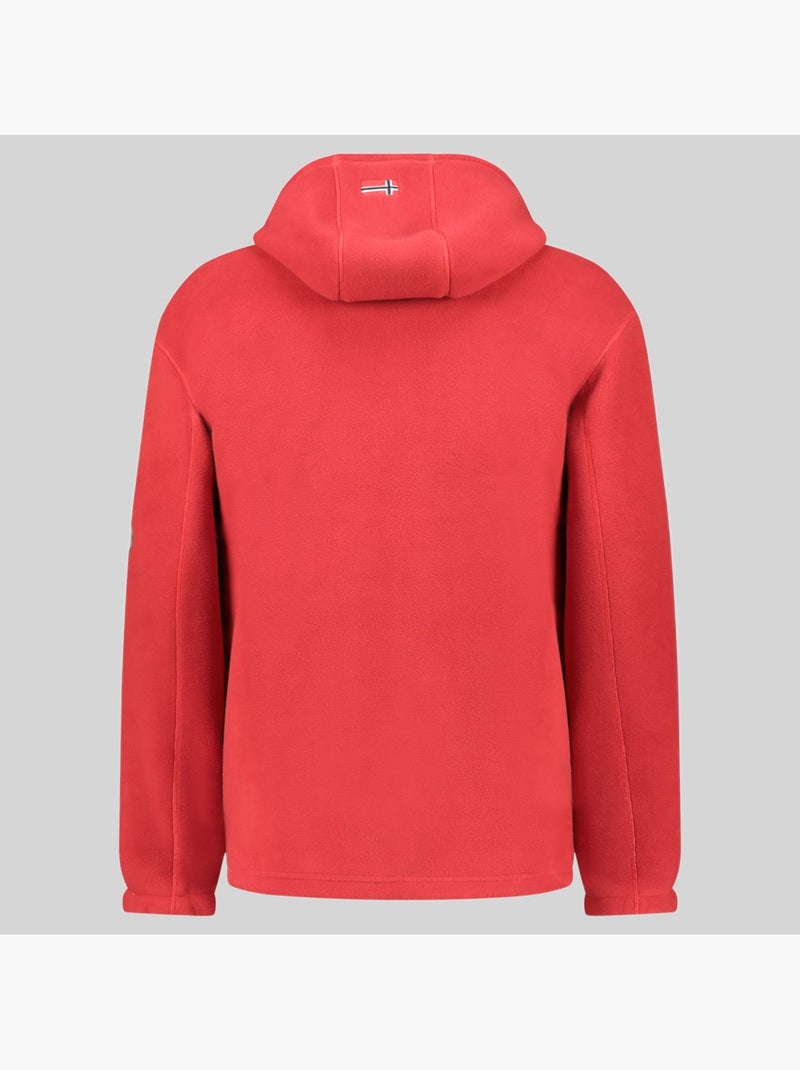 Chaqueta polar con capucha torleon hood – geographical norway Rojo - Kiabi