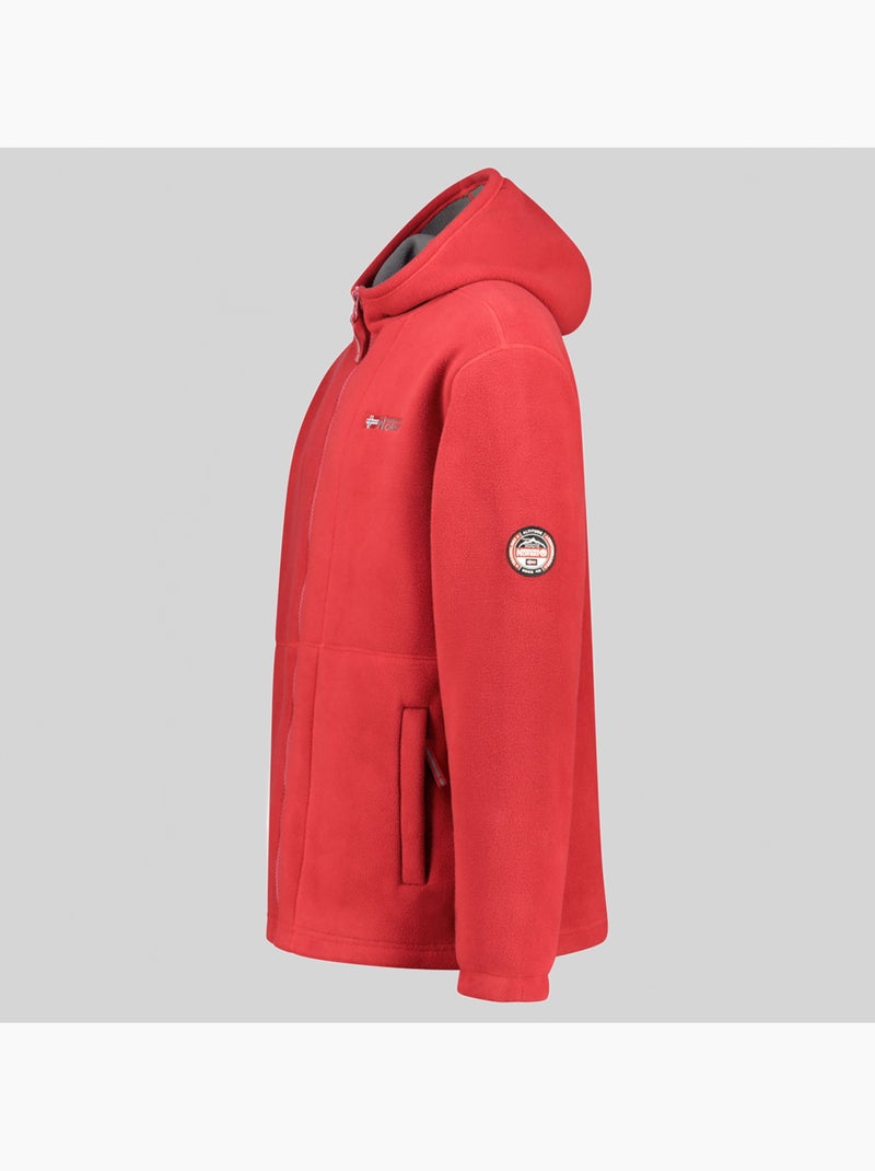 Chaqueta polar con capucha torleon hood – geographical norway Rojo - Kiabi