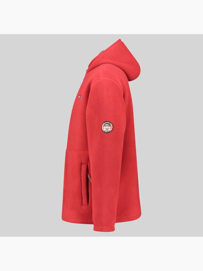 Chaqueta polar con capucha torleon hood – geographical norway Rojo - Kiabi