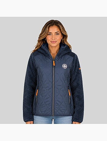 Chaqueta polar con capucha torsade – geographical norway