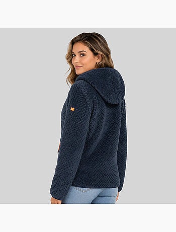 Chaqueta polar con capucha torsade – geographical norway