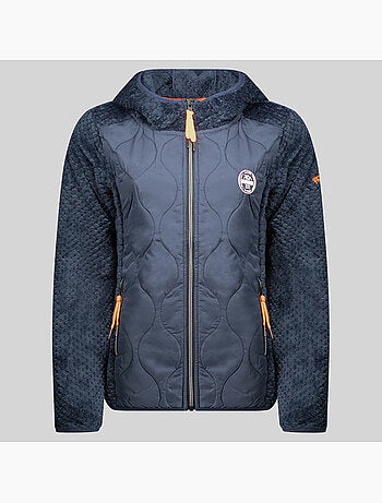 Chaqueta polar con capucha torsade – geographical norway
