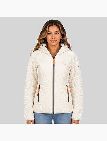 Chaqueta polar con capucha torsade – geographical norway