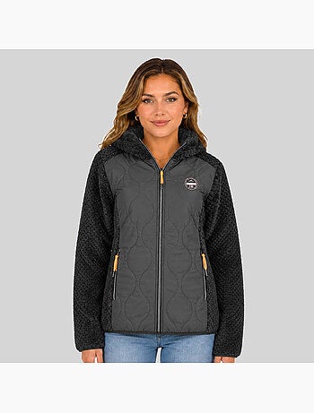 Chaqueta polar con capucha torsade – geographical norway