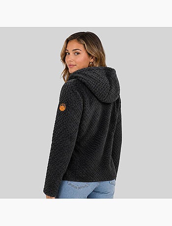 Chaqueta polar con capucha torsade – geographical norway