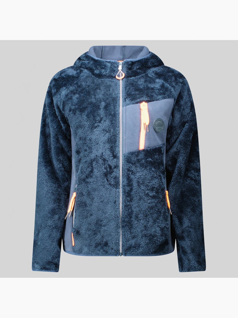 Chaqueta polar con capucha toscana – geographical norway Azul marino - Kiabi
