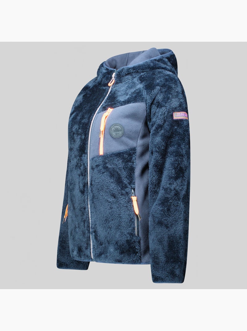Chaqueta polar con capucha toscana – geographical norway Azul marino - Kiabi