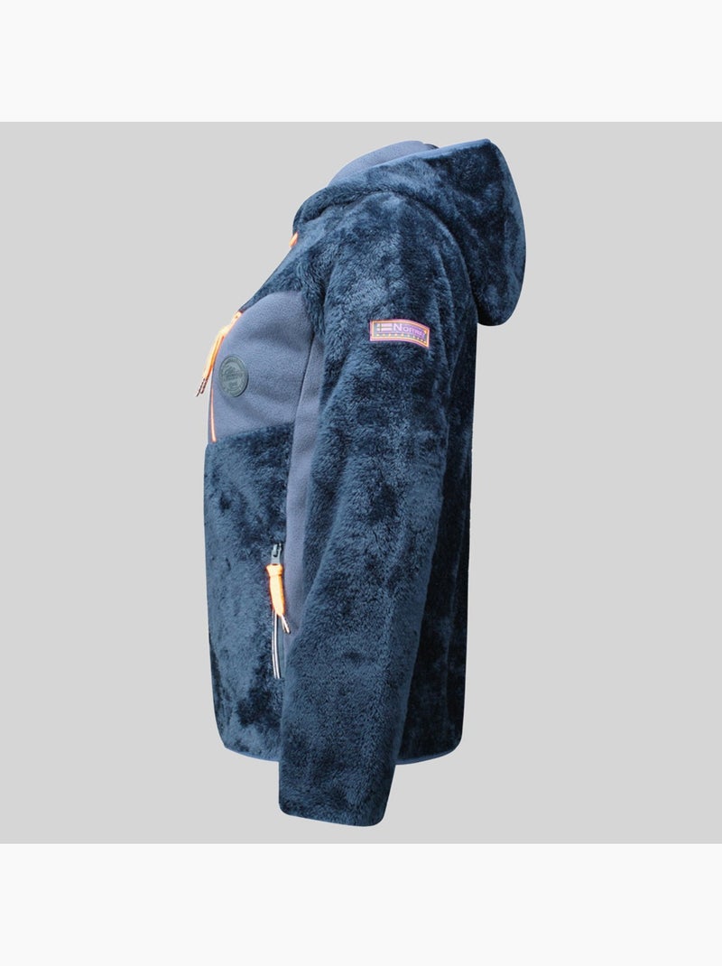 Chaqueta polar con capucha toscana – geographical norway Azul marino - Kiabi