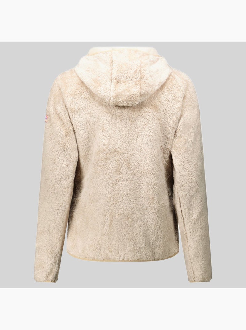 Chaqueta polar con capucha toscana – geographical norway Beige - Kiabi