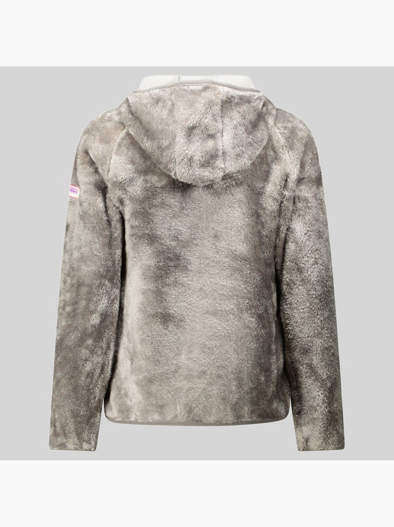 Chaqueta polar con capucha toscana – geographical norway Gris claro - Kiabi