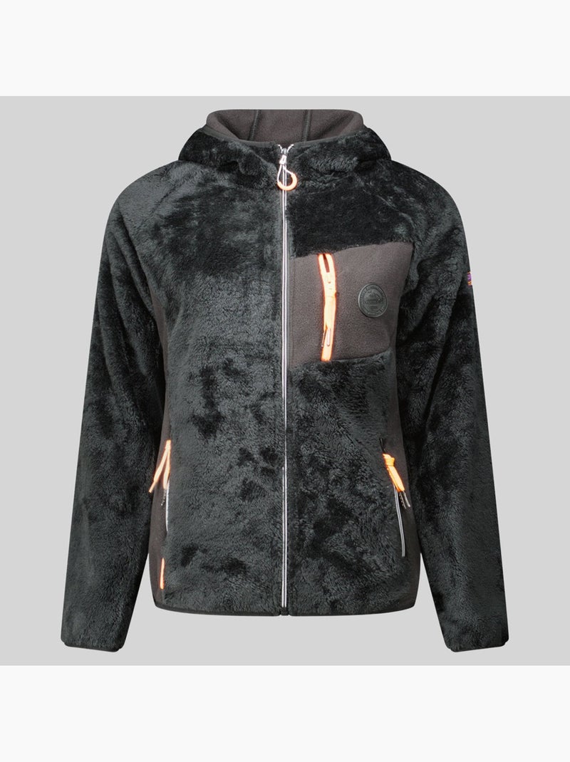 Chaqueta polar con capucha toscana – geographical norway Negro - Kiabi