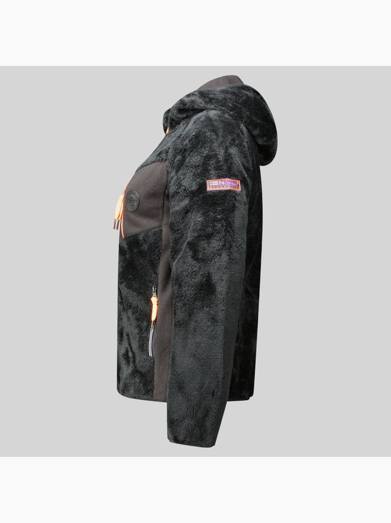 Chaqueta polar con capucha toscana – geographical norway Negro - Kiabi