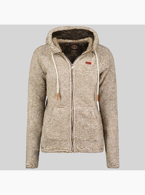 Chaqueta polar con capucha trigo – geographical norway - Kiabi Chaqueta polar con capucha trigo – geographical norway - Kiabi