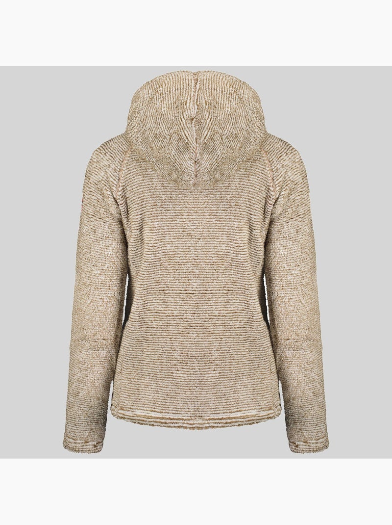 Chaqueta polar con capucha trigo – geographical norway Taupe - Kiabi
