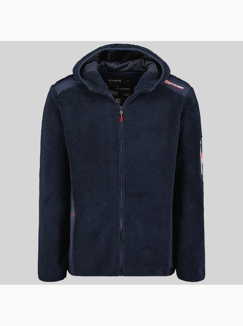 Chaqueta polar con capucha tufour – geographical norway Azul marino - Kiabi