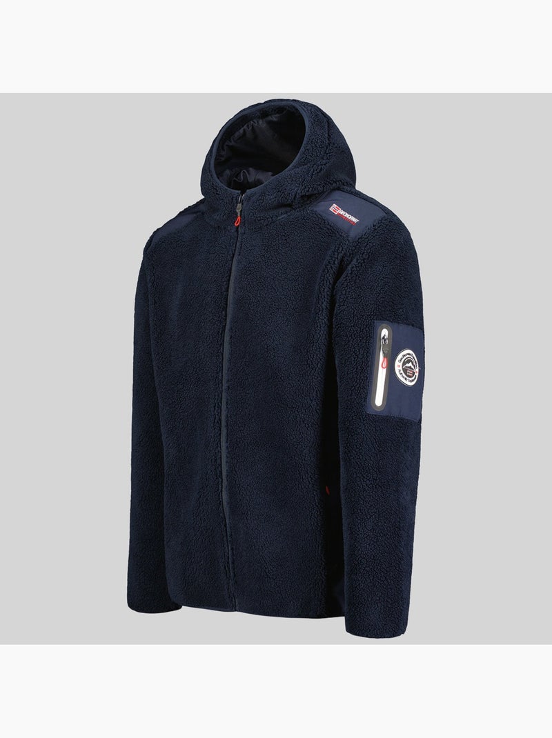 Chaqueta polar con capucha tufour – geographical norway Azul marino - Kiabi