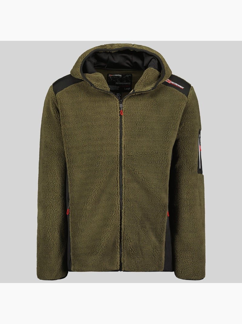 Chaqueta polar con capucha tufour – geographical norway Caqui - Kiabi