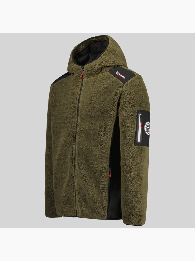 Chaqueta polar con capucha tufour – geographical norway Caqui - Kiabi