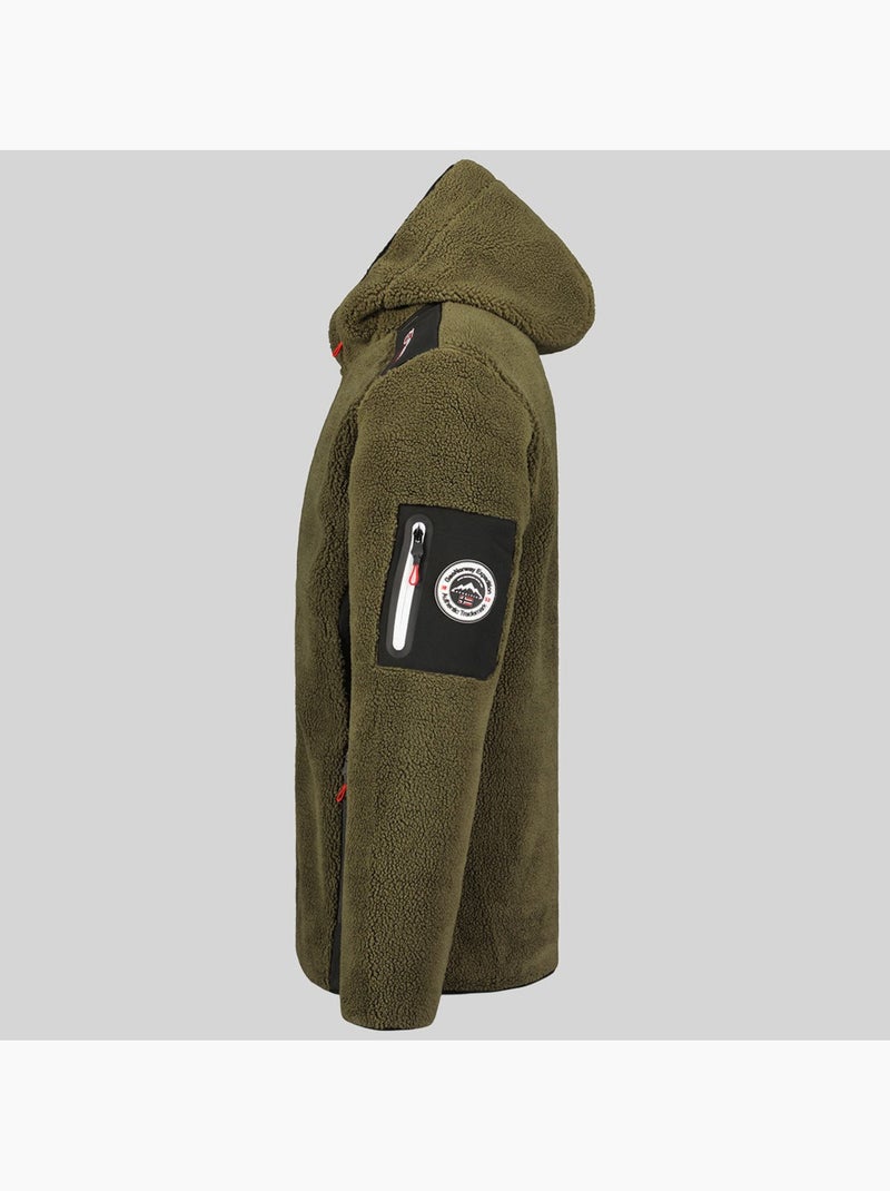Chaqueta polar con capucha tufour – geographical norway Caqui - Kiabi