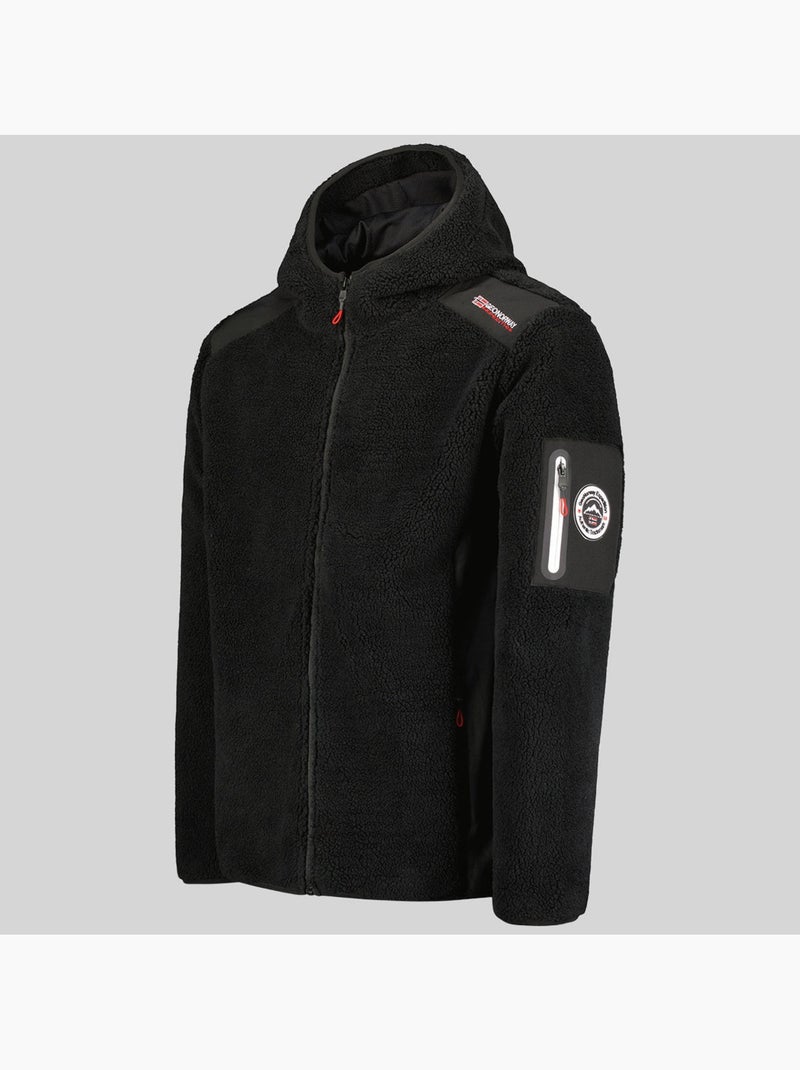 Chaqueta polar con capucha tufour – geographical norway Negro - Kiabi