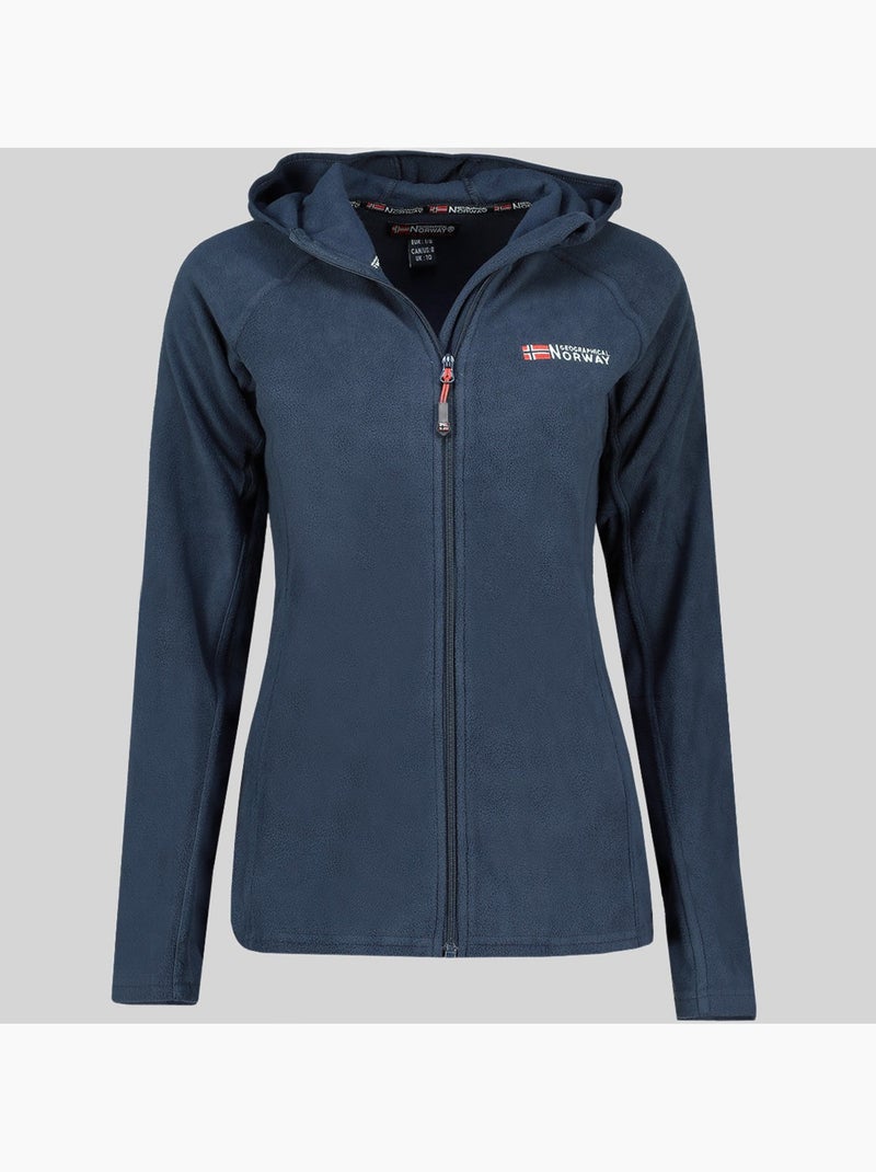 Chaqueta polar con capucha tugood – geographical norway Azul marino - Kiabi
